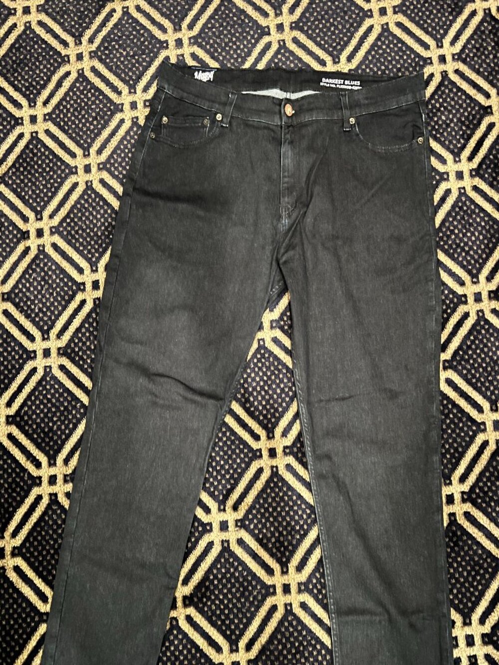 Mugsy Jeans Darkest Blues Men’s 42x30 Stretch Slim Fit Jeans